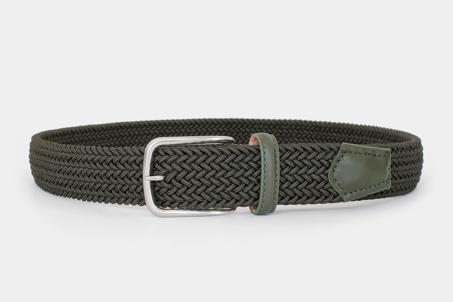 1005 Forest green - woven elastic