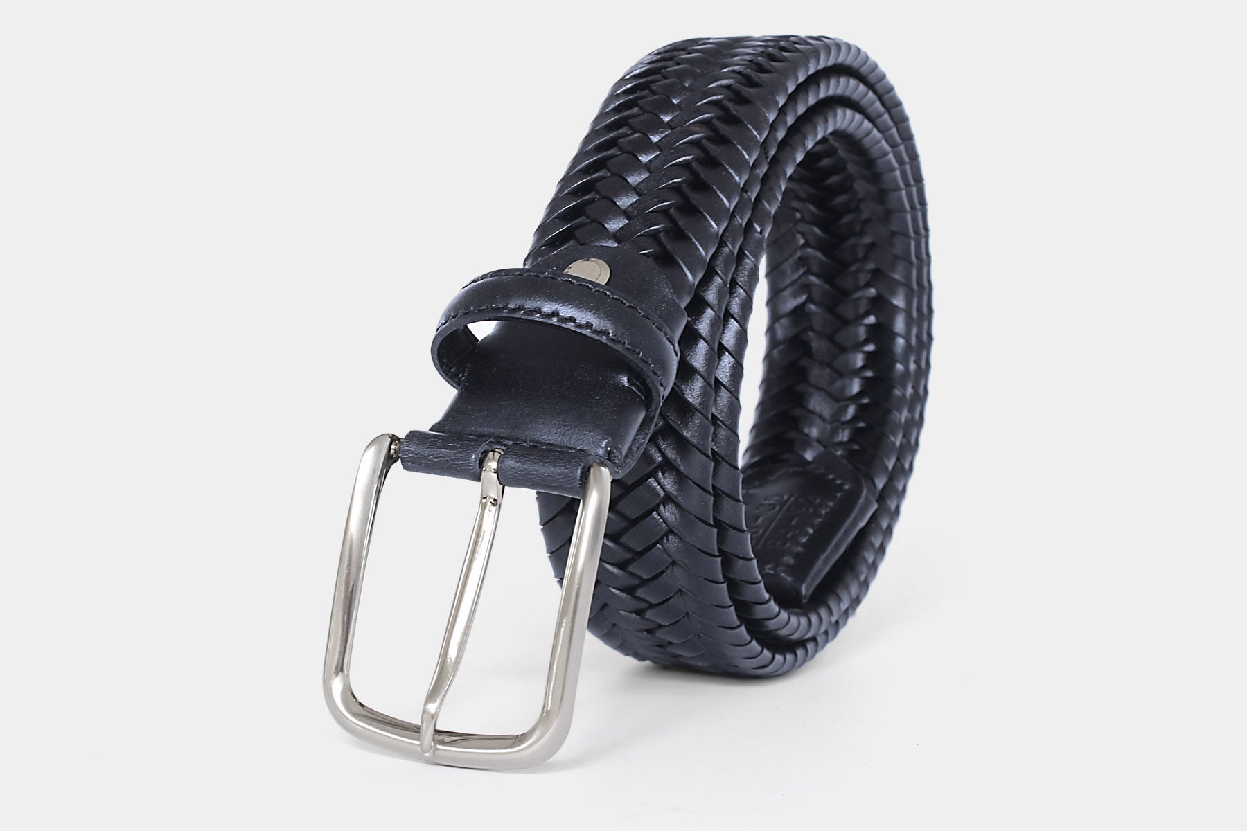 1105 Navy - braided leather