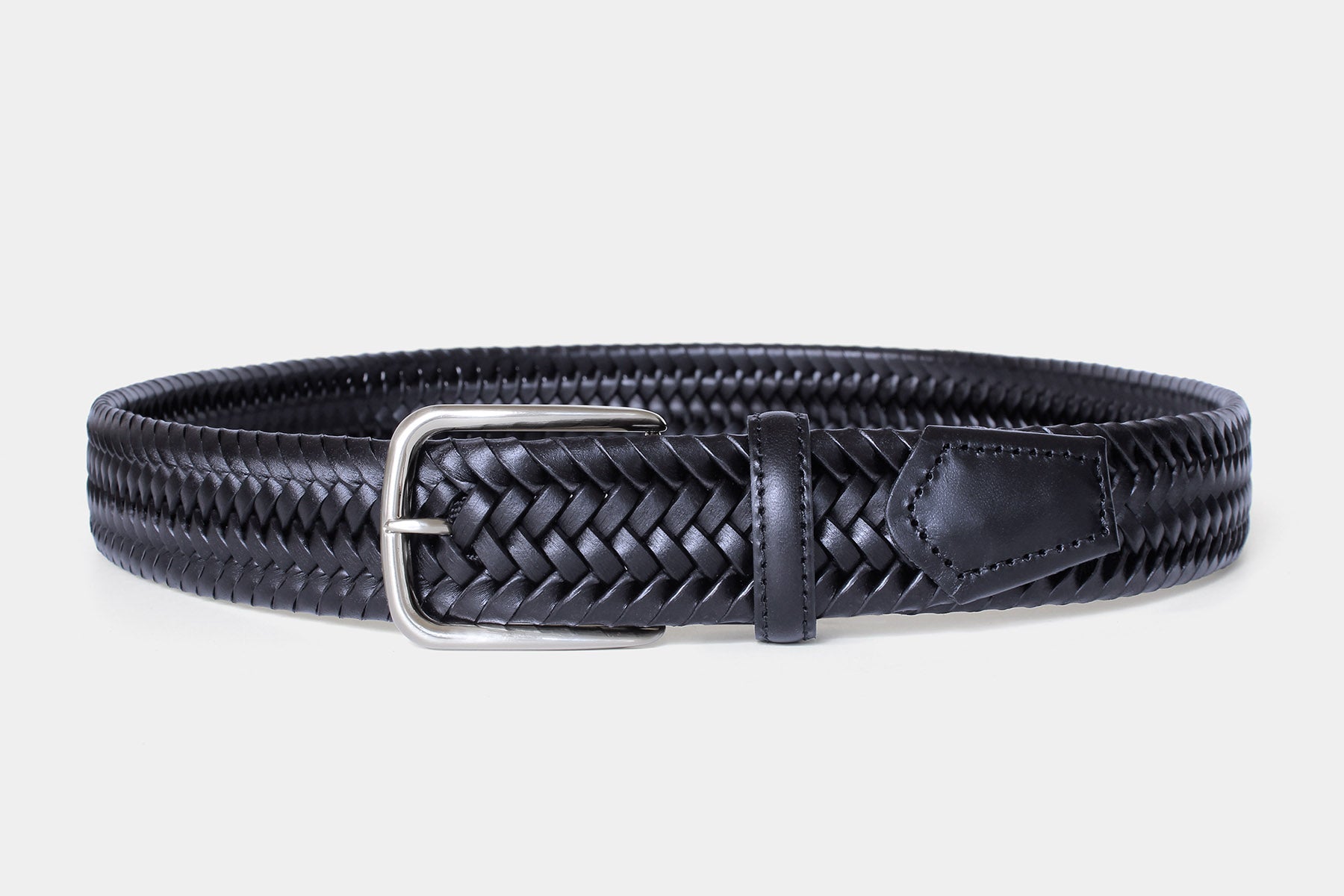 1105 Navy - braided leather