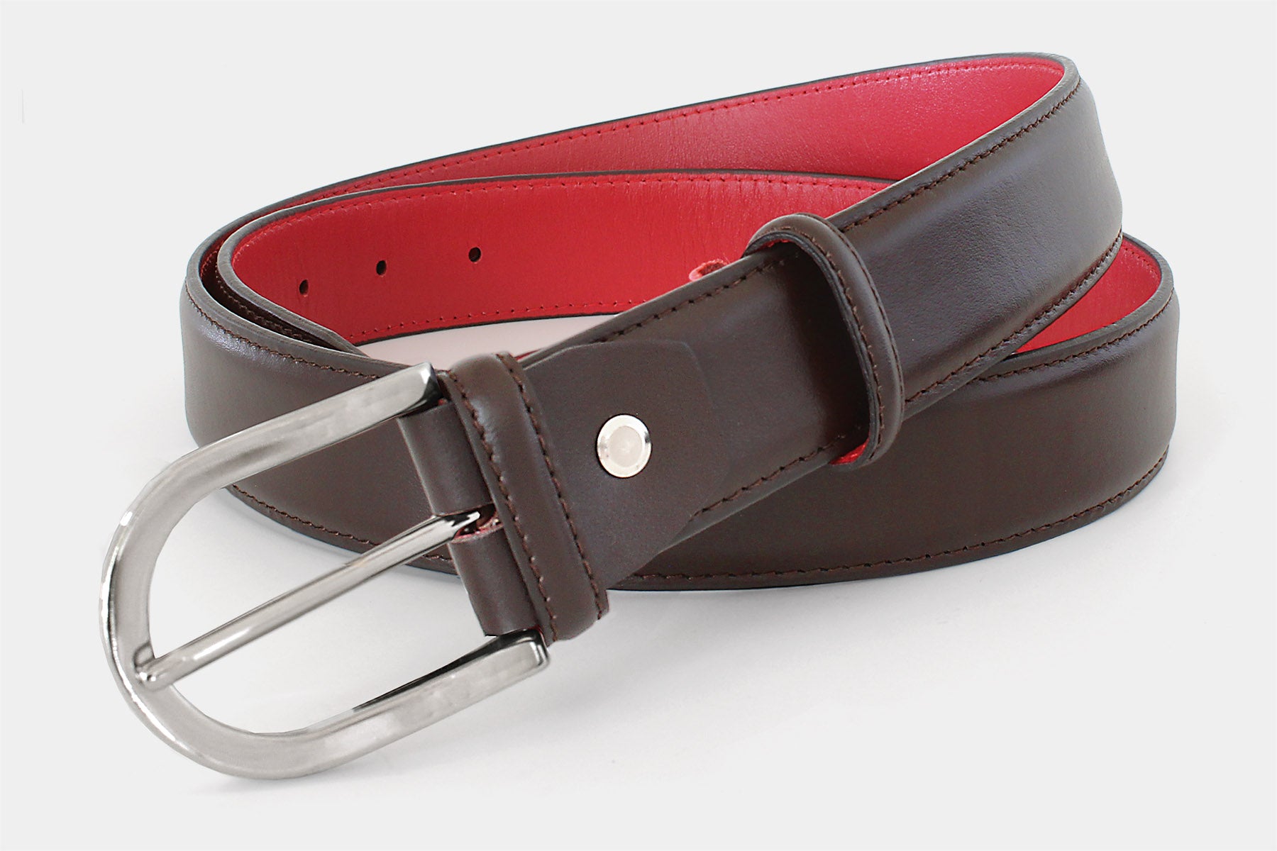3780 Brown with red lining - Calfskin