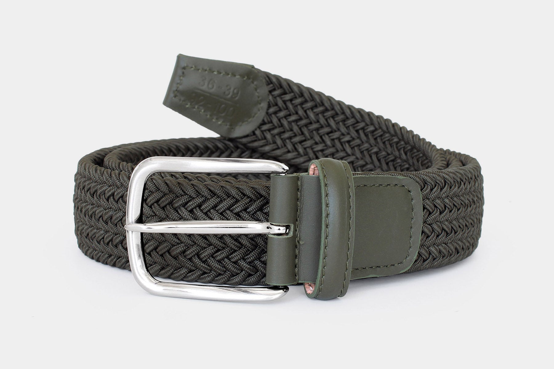 1005 Forest green - woven elastic