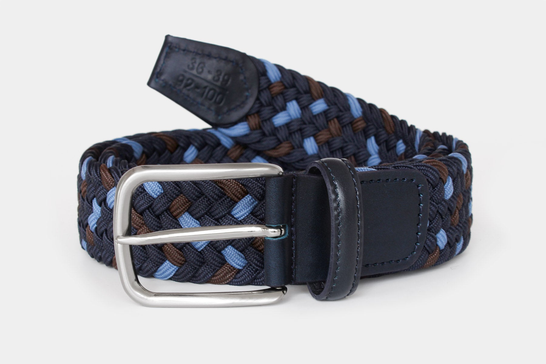 1090 Navy Drift - woven elastic