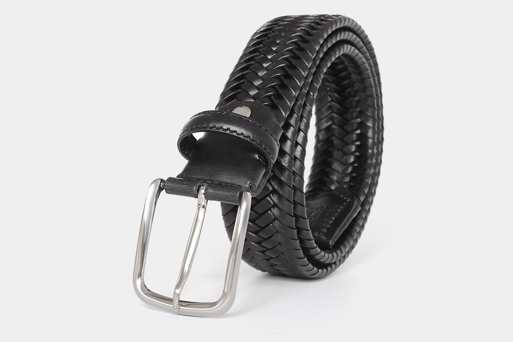 1105 Black - braided leather