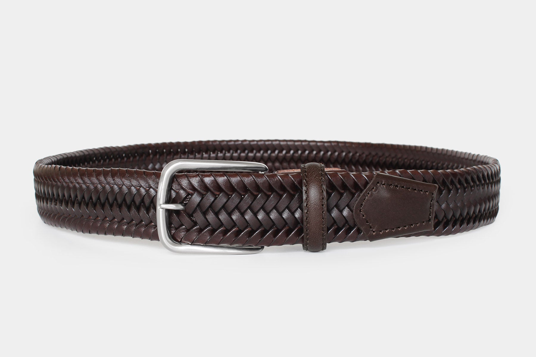 1105 Brown - Braided leather