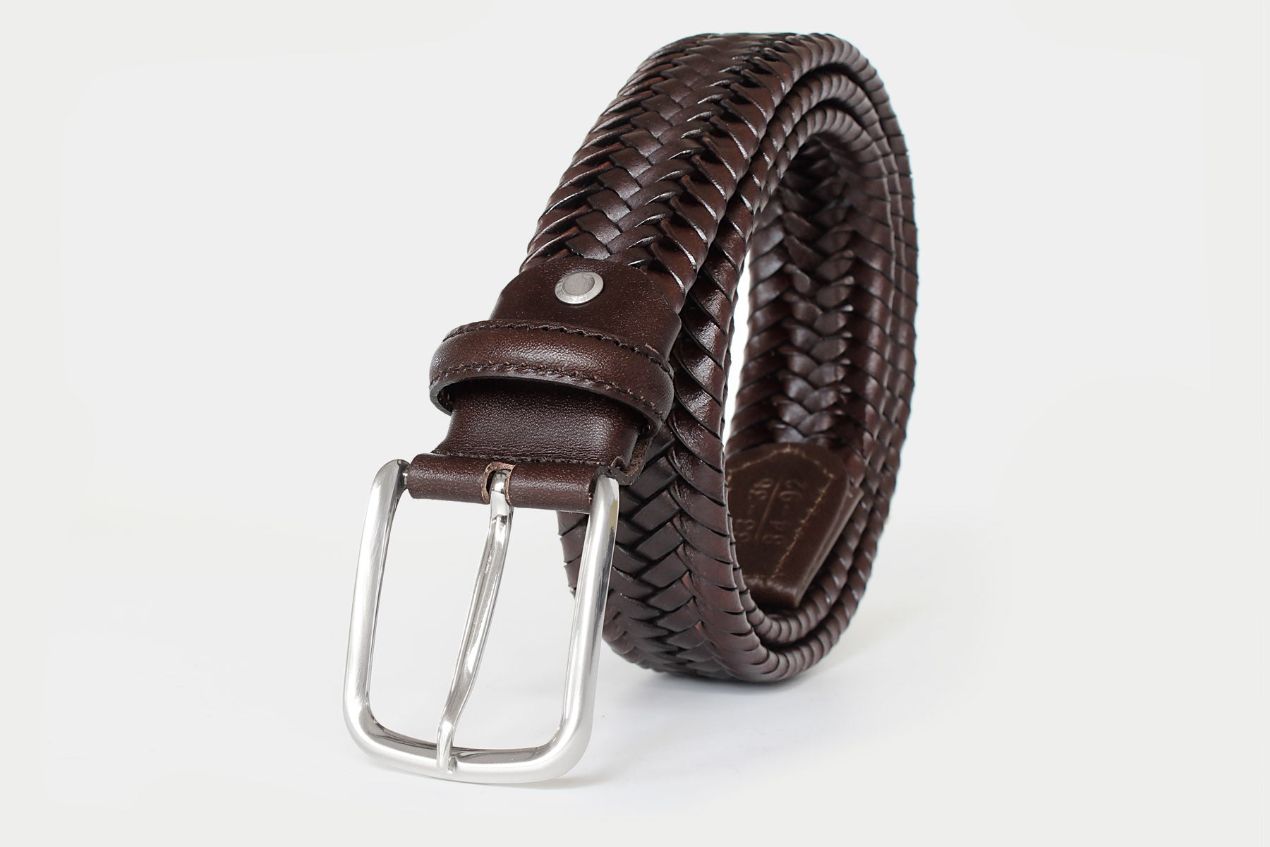 1105 Brown - Braided leather