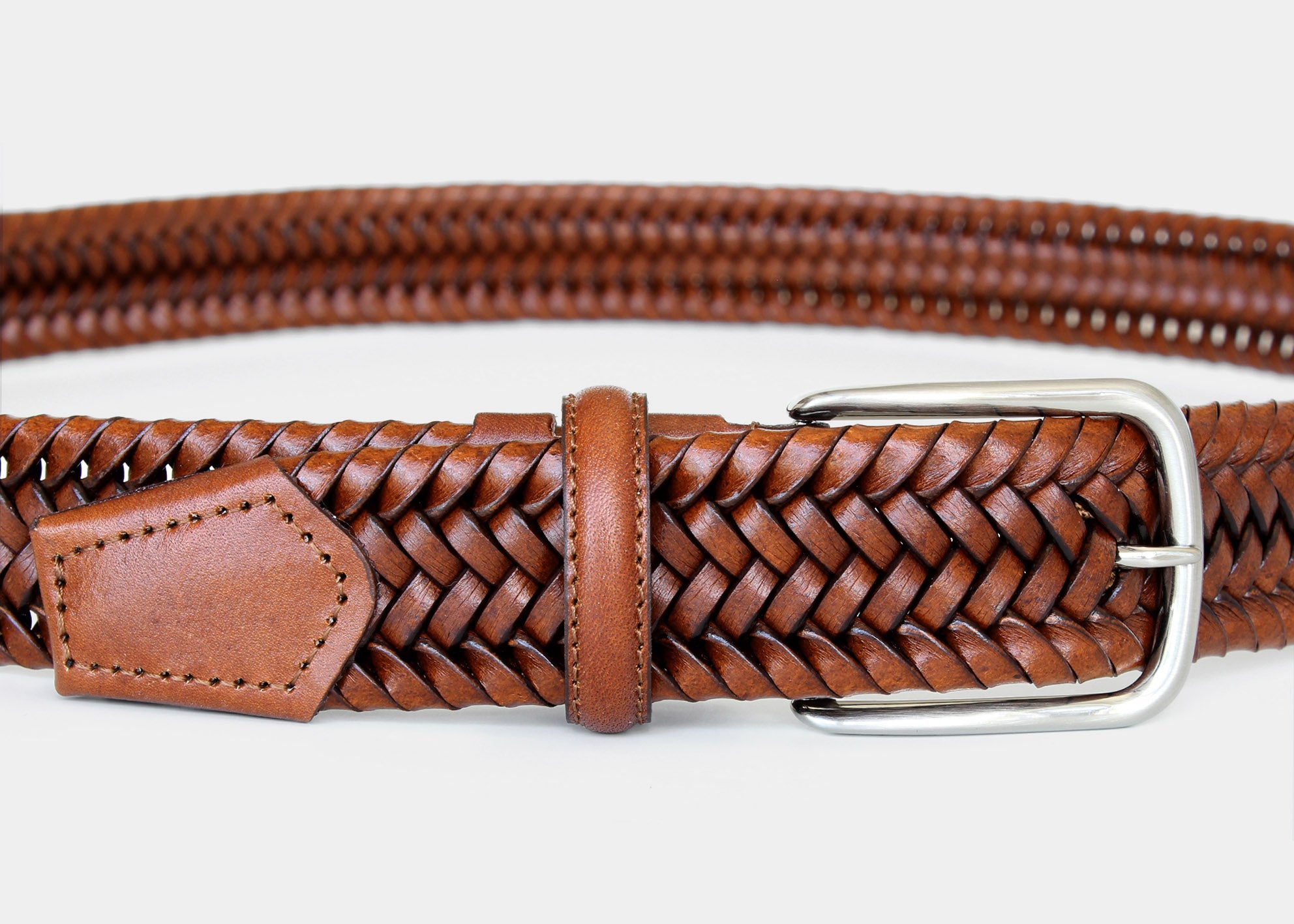 1105 Tan - Braided leather