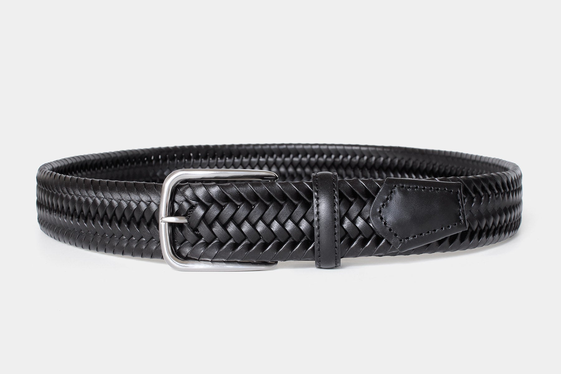 1105 Black - braided leather
