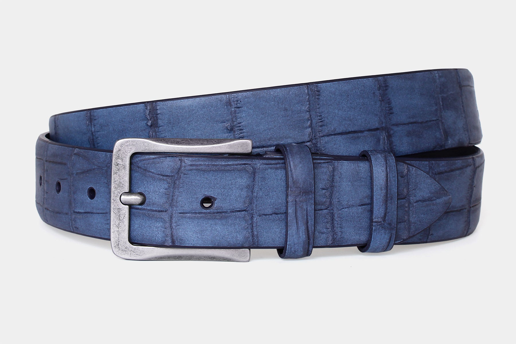 1713 Blue – Hand-Painted Crocodile