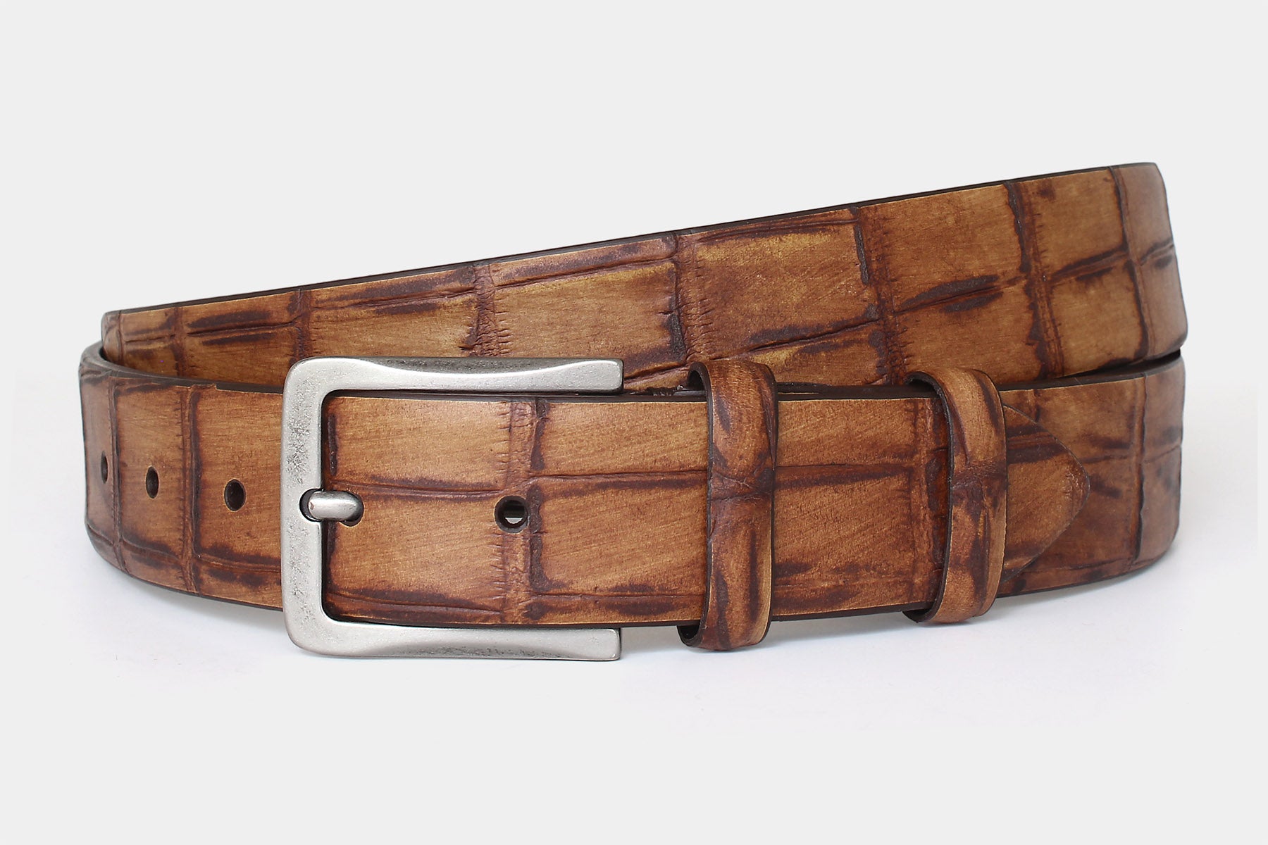 1713 Tan – Hand-Painted Crocodile