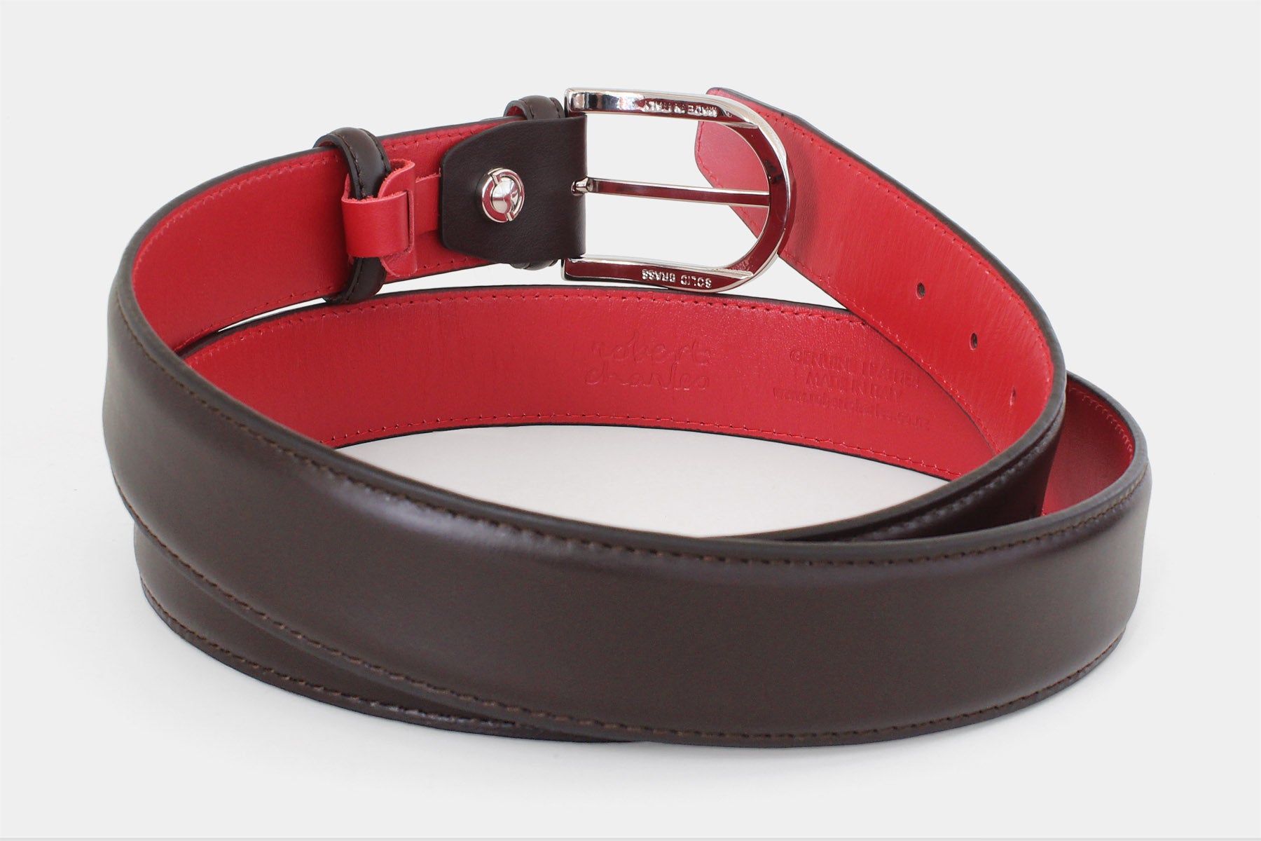 3780 Brown with red lining - Calfskin